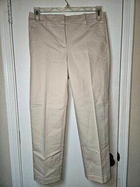 Loft Riviera Slim pants in Doubleweave size 4 Soft Wheat Midrise NWT